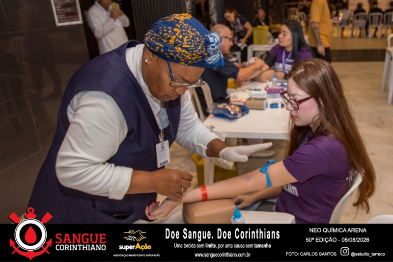 50º Edição - Campanha Sangue Corinthiano - Neo Quimíca Arena - 08 de Agosto 2026