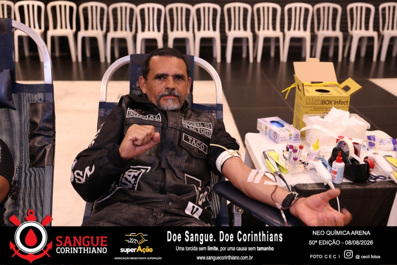 50º Edição - Campanha Sangue Corinthiano - Neo Quimíca Arena - 08 de Agosto 2026