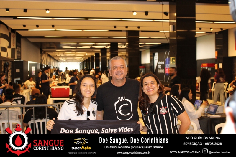 50º Edição - Campanha Sangue Corinthiano - Neo Quimíca Arena - 08 de Agosto 2026