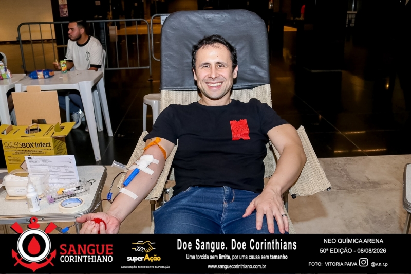 50º Edição - Campanha Sangue Corinthiano - Neo Quimíca Arena - 08 de Agosto 2026