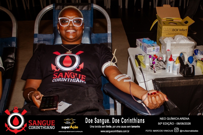 50º Edição - Campanha Sangue Corinthiano - Neo Quimíca Arena - 08 de Agosto 2026