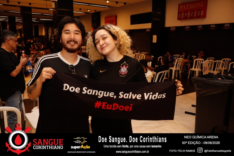 50º Edição - Campanha Sangue Corinthiano - Neo Quimíca Arena - 08 de Agosto 2026