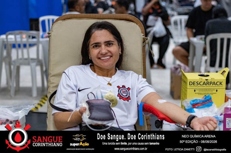 50º Edição - Campanha Sangue Corinthiano - Neo Quimíca Arena - 08 de Agosto 2026