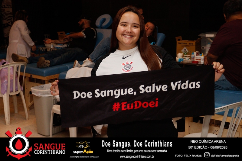 50º Edição - Campanha Sangue Corinthiano - Neo Quimíca Arena - 08 de Agosto 2026