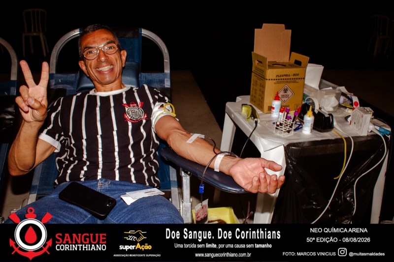 50º Edição - Campanha Sangue Corinthiano - Neo Quimíca Arena - 08 de Agosto 2026