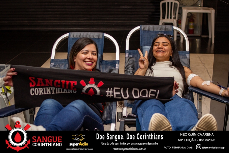 50º Edição - Campanha Sangue Corinthiano - Neo Quimíca Arena - 08 de Agosto 2026