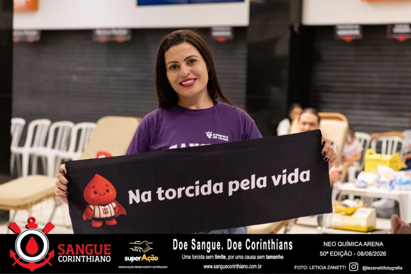 50º Edição - Campanha Sangue Corinthiano - Neo Quimíca Arena - 08 de Agosto 2026
