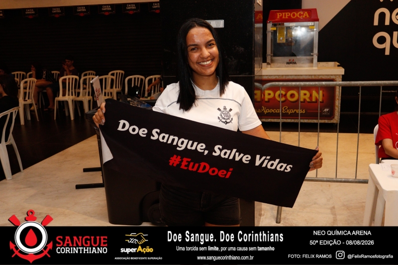 50º Edição - Campanha Sangue Corinthiano - Neo Quimíca Arena - 08 de Agosto 2026