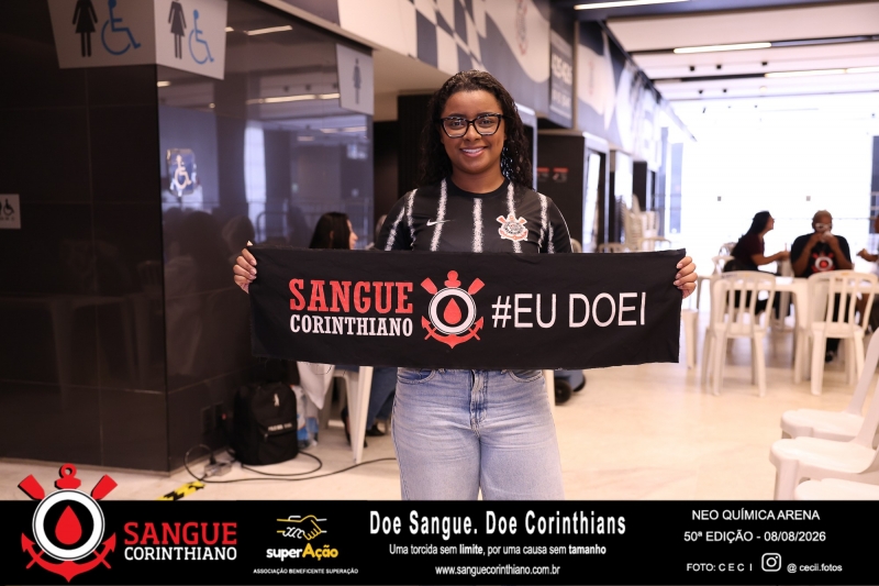50º Edição - Campanha Sangue Corinthiano - Neo Quimíca Arena - 08 de Agosto 2026