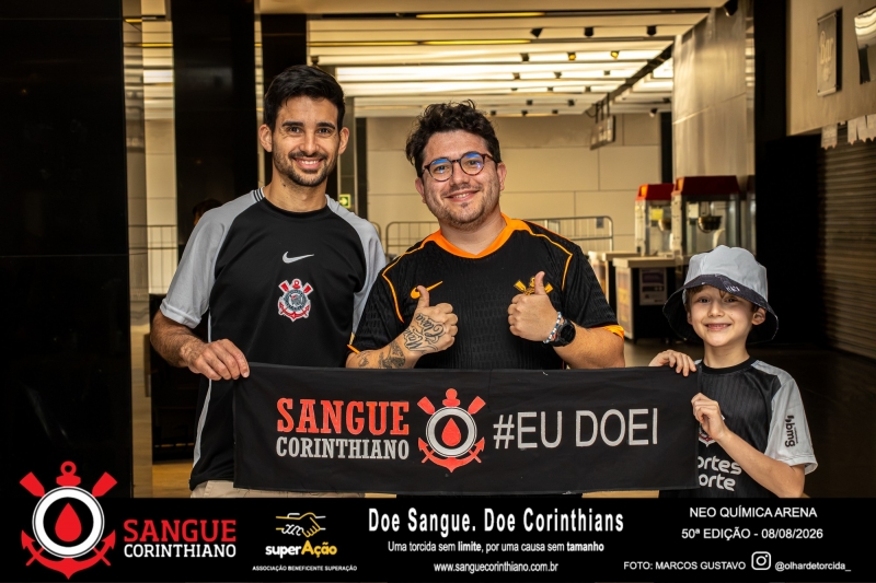 50º Edição - Campanha Sangue Corinthiano - Neo Quimíca Arena - 08 de Agosto 2026
