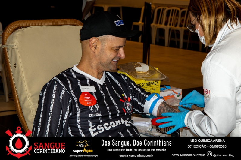 50º Edição - Campanha Sangue Corinthiano - Neo Quimíca Arena - 08 de Agosto 2026