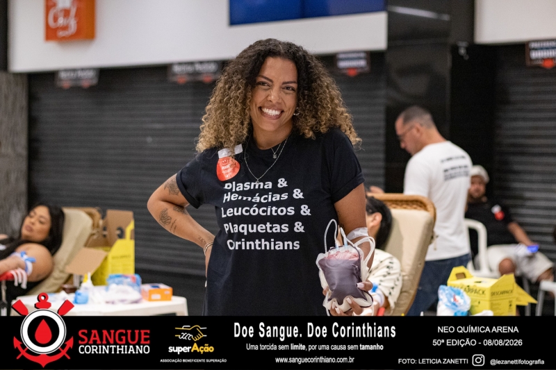 50º Edição - Campanha Sangue Corinthiano - Neo Quimíca Arena - 08 de Agosto 2026