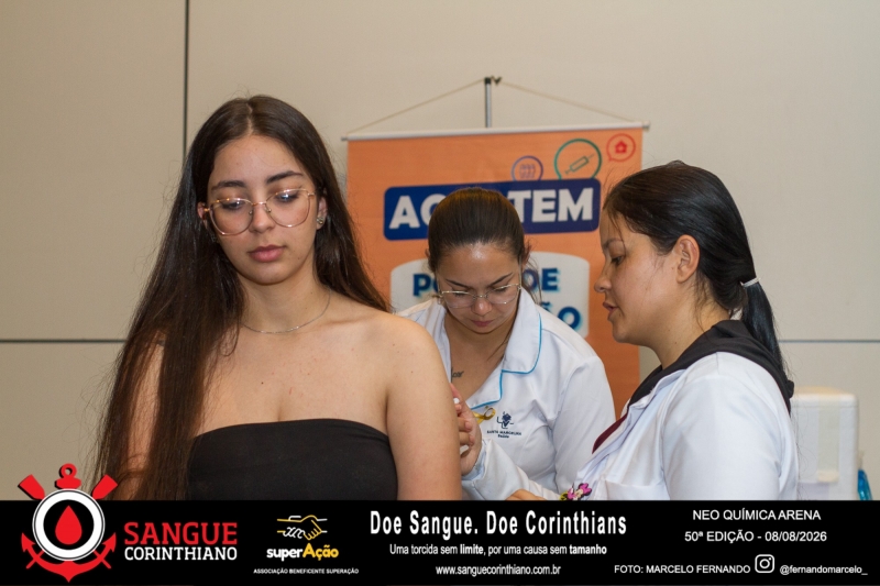 50º Edição - Campanha Sangue Corinthiano - Neo Quimíca Arena - 08 de Agosto 2026