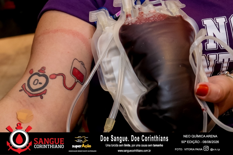 50º Edição - Campanha Sangue Corinthiano - Neo Quimíca Arena - 08 de Agosto 2026
