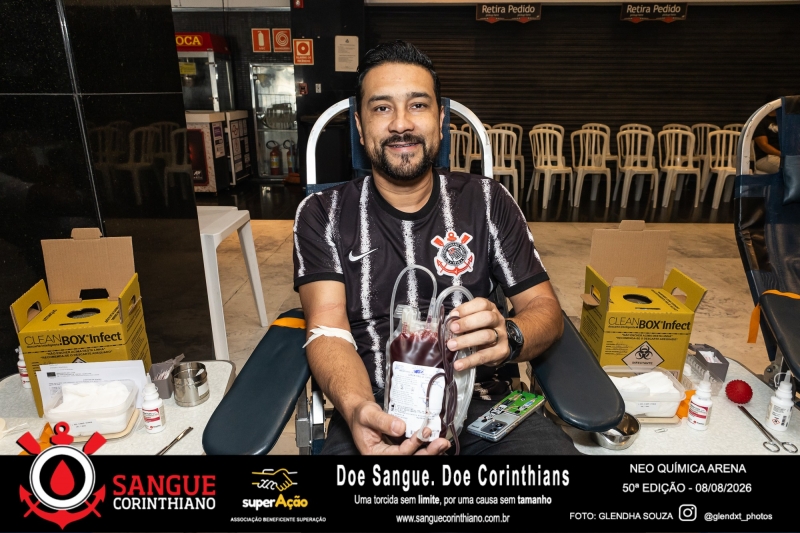 50º Edição - Campanha Sangue Corinthiano - Neo Quimíca Arena - 08 de Agosto 2026