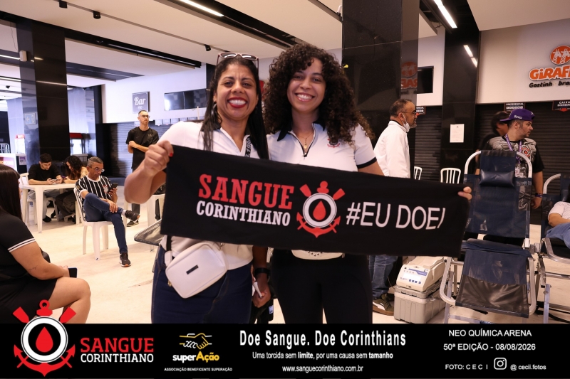 50º Edição - Campanha Sangue Corinthiano - Neo Quimíca Arena - 08 de Agosto 2026