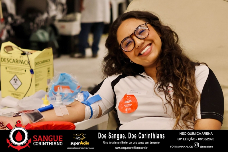 50º Edição - Campanha Sangue Corinthiano - Neo Quimíca Arena - 08 de Agosto 2026