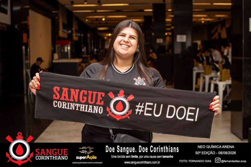 50º Edição - Campanha Sangue Corinthiano - Neo Quimíca Arena - 08 de Agosto 2026