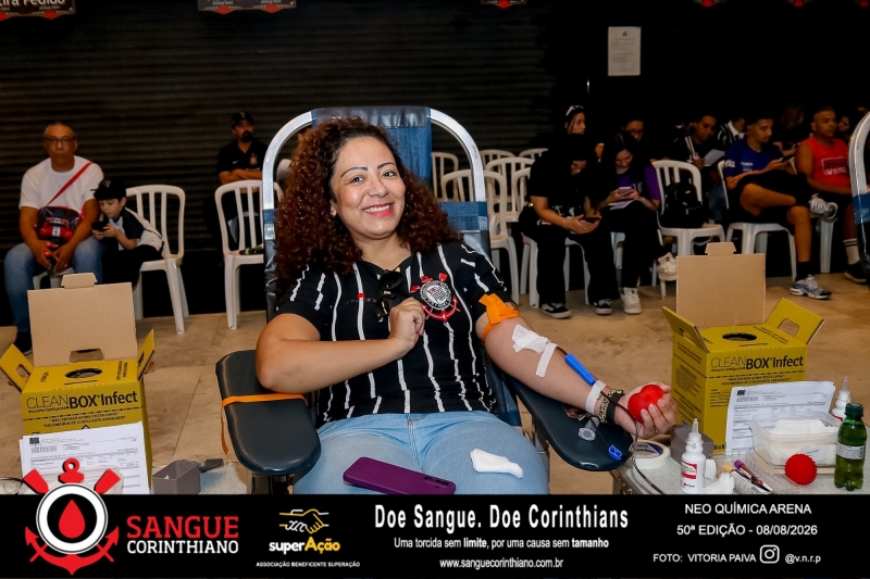 50º Edição - Campanha Sangue Corinthiano - Neo Quimíca Arena - 08 de Agosto 2026