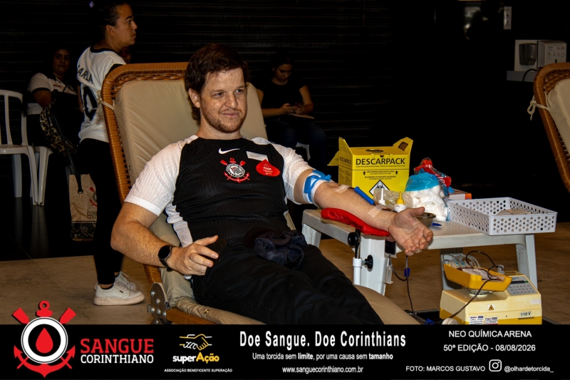 50º Edição - Campanha Sangue Corinthiano - Neo Quimíca Arena - 08 de Agosto 2026