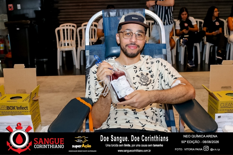 50º Edição - Campanha Sangue Corinthiano - Neo Quimíca Arena - 08 de Agosto 2026