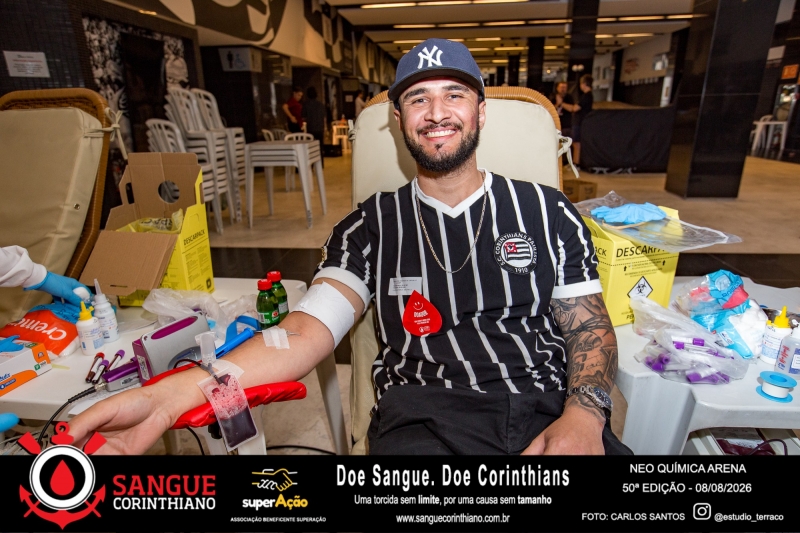 50º Edição - Campanha Sangue Corinthiano - Neo Quimíca Arena - 08 de Agosto 2026