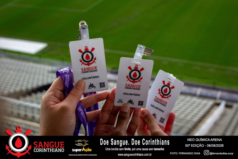50º Edição - Campanha Sangue Corinthiano - Neo Quimíca Arena - 08 de Agosto 2026
