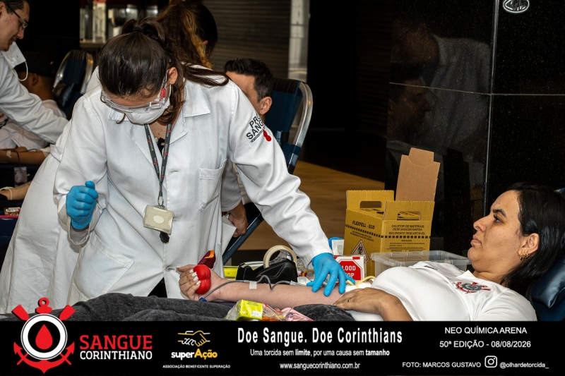 50º Edição - Campanha Sangue Corinthiano - Neo Quimíca Arena - 08 de Agosto 2026