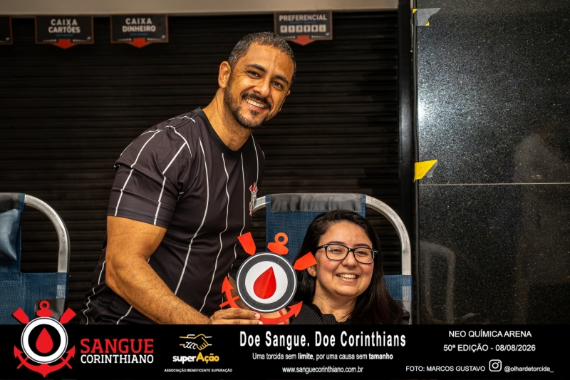 50º Edição - Campanha Sangue Corinthiano - Neo Quimíca Arena - 08 de Agosto 2026