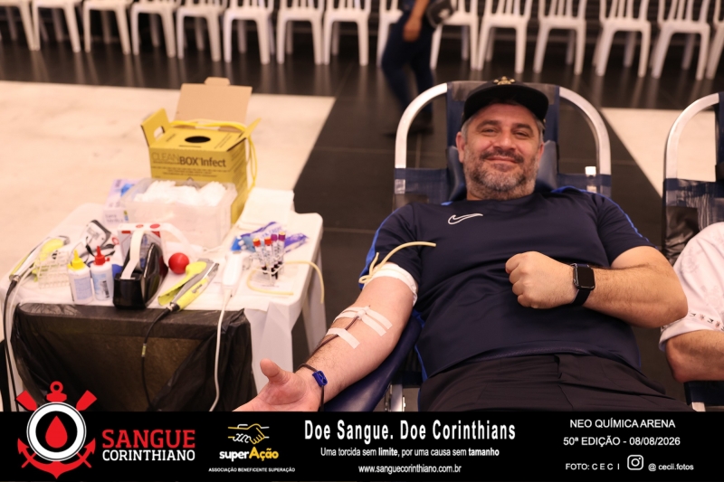 50º Edição - Campanha Sangue Corinthiano - Neo Quimíca Arena - 08 de Agosto 2026