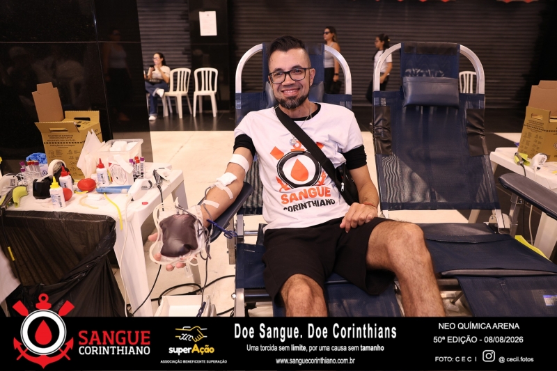 50º Edição - Campanha Sangue Corinthiano - Neo Quimíca Arena - 08 de Agosto 2026