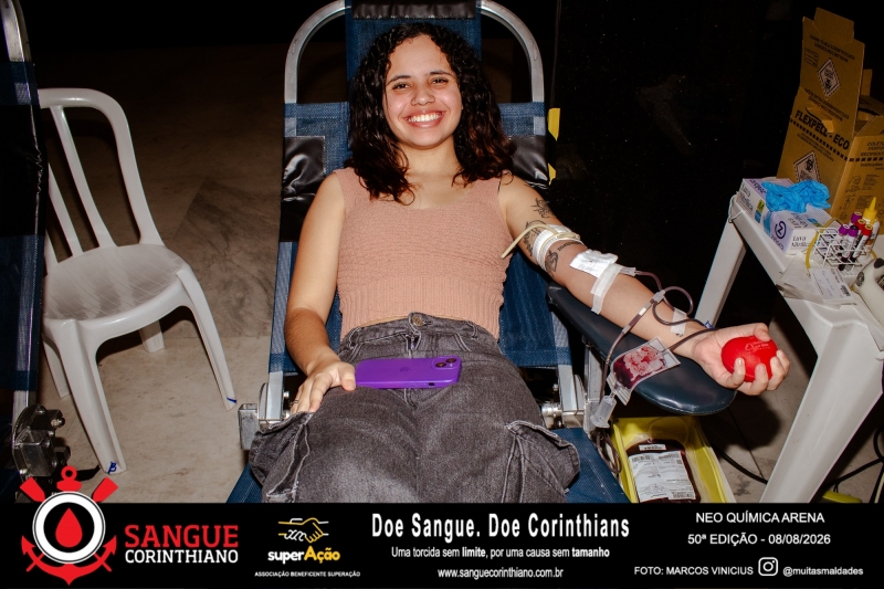 50º Edição - Campanha Sangue Corinthiano - Neo Quimíca Arena - 08 de Agosto 2026