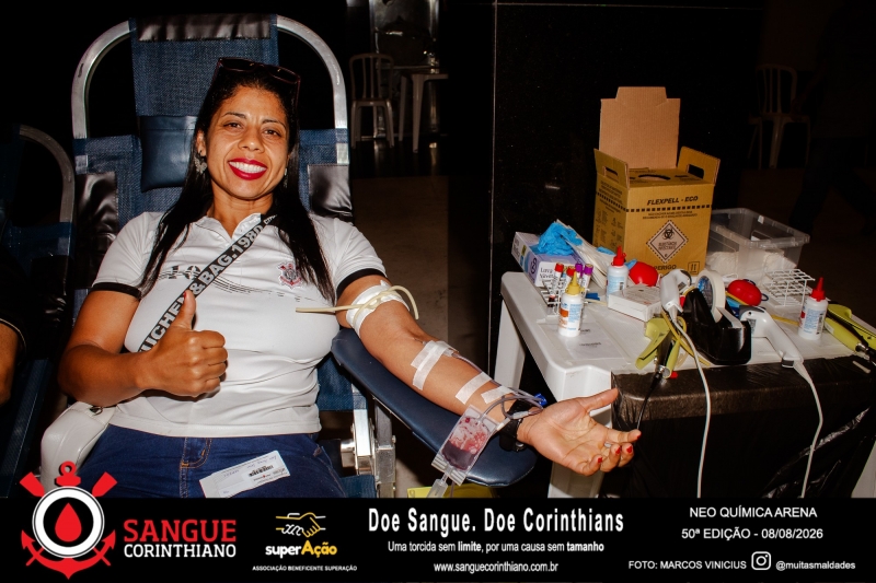 50º Edição - Campanha Sangue Corinthiano - Neo Quimíca Arena - 08 de Agosto 2026