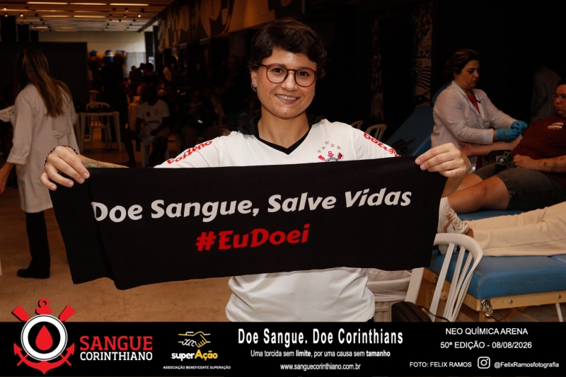 50º Edição - Campanha Sangue Corinthiano - Neo Quimíca Arena - 08 de Agosto 2026