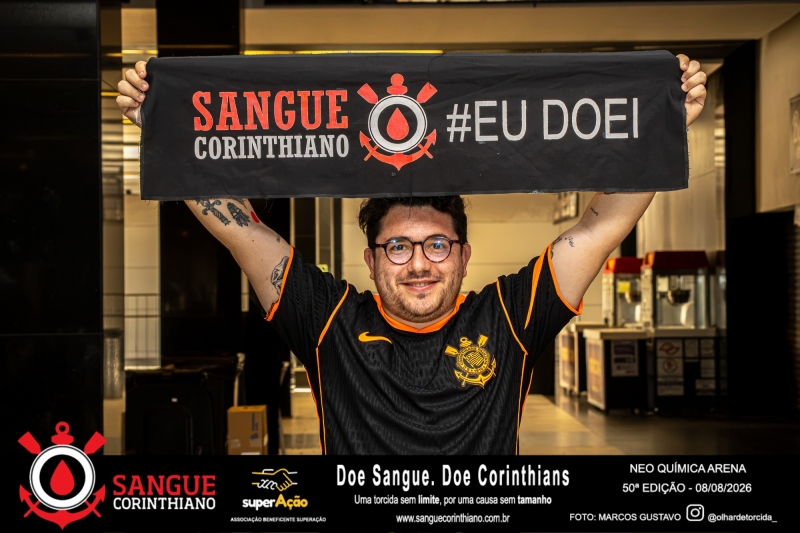 50º Edição - Campanha Sangue Corinthiano - Neo Quimíca Arena - 08 de Agosto 2026
