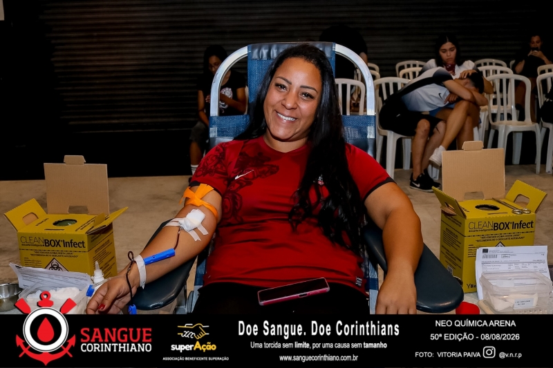 50º Edição - Campanha Sangue Corinthiano - Neo Quimíca Arena - 08 de Agosto 2026