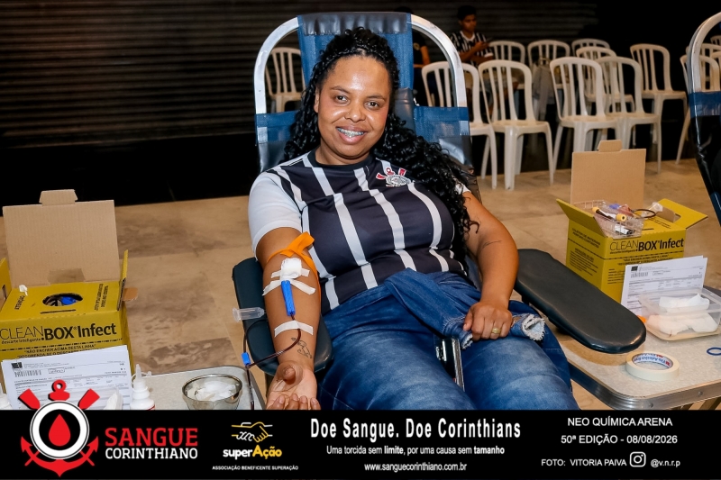 50º Edição - Campanha Sangue Corinthiano - Neo Quimíca Arena - 08 de Agosto 2026