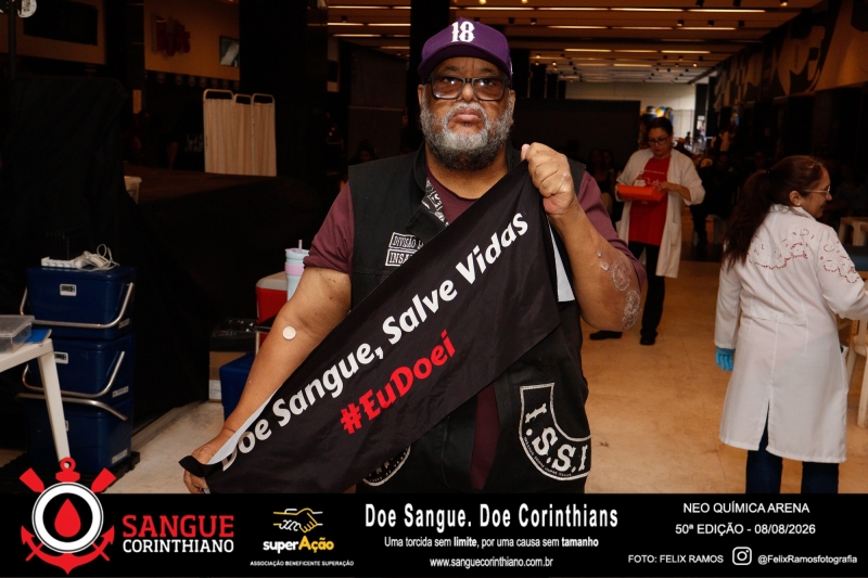 50º Edição - Campanha Sangue Corinthiano - Neo Quimíca Arena - 08 de Agosto 2026