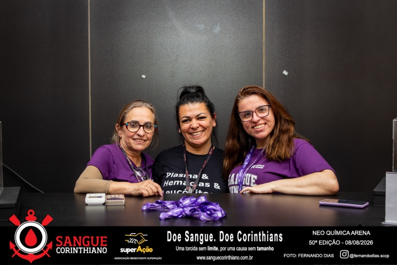 50º Edição - Campanha Sangue Corinthiano - Neo Quimíca Arena - 08 de Agosto 2026