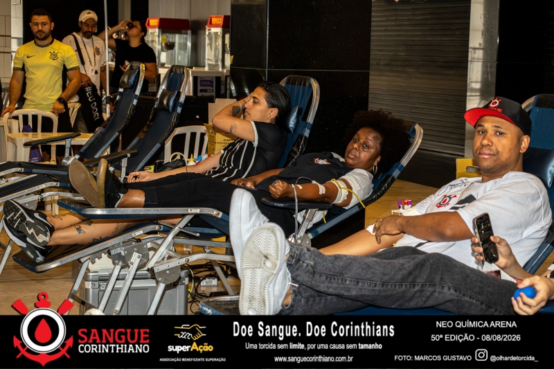 50º Edição - Campanha Sangue Corinthiano - Neo Quimíca Arena - 08 de Agosto 2026