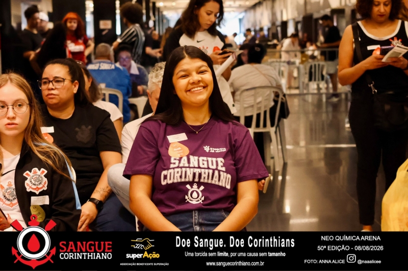 50º Edição - Campanha Sangue Corinthiano - Neo Quimíca Arena - 08 de Agosto 2026