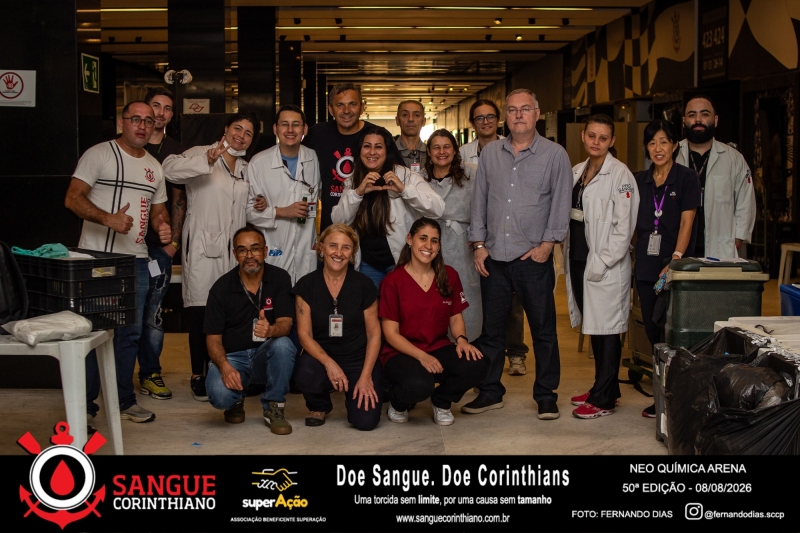 50º Edição - Campanha Sangue Corinthiano - Neo Quimíca Arena - 08 de Agosto 2026