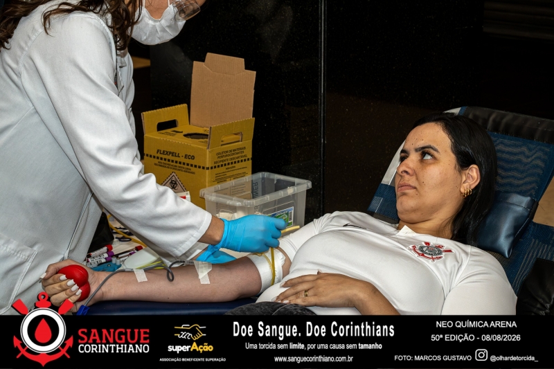 50º Edição - Campanha Sangue Corinthiano - Neo Quimíca Arena - 08 de Agosto 2026