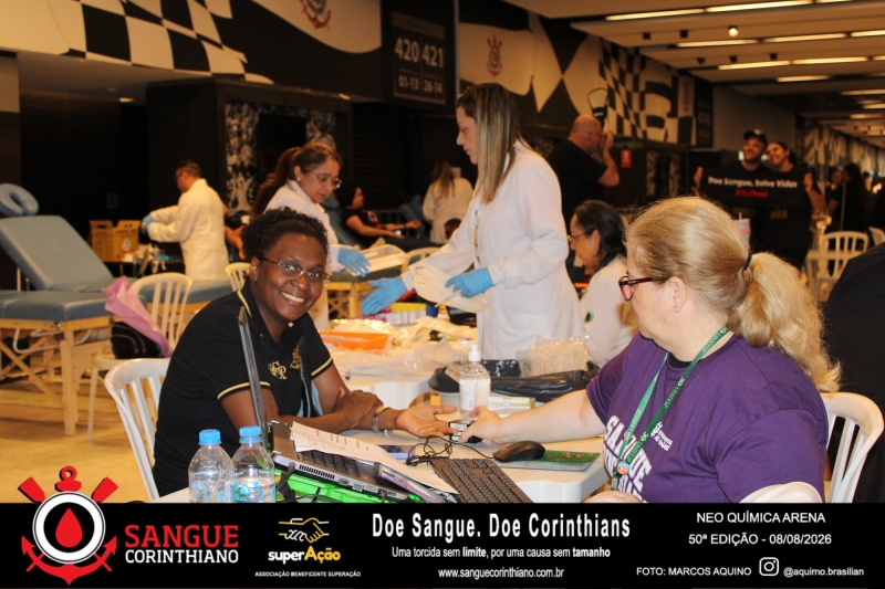 50º Edição - Campanha Sangue Corinthiano - Neo Quimíca Arena - 08 de Agosto 2026