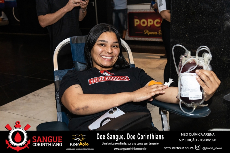 50º Edição - Campanha Sangue Corinthiano - Neo Quimíca Arena - 08 de Agosto 2026