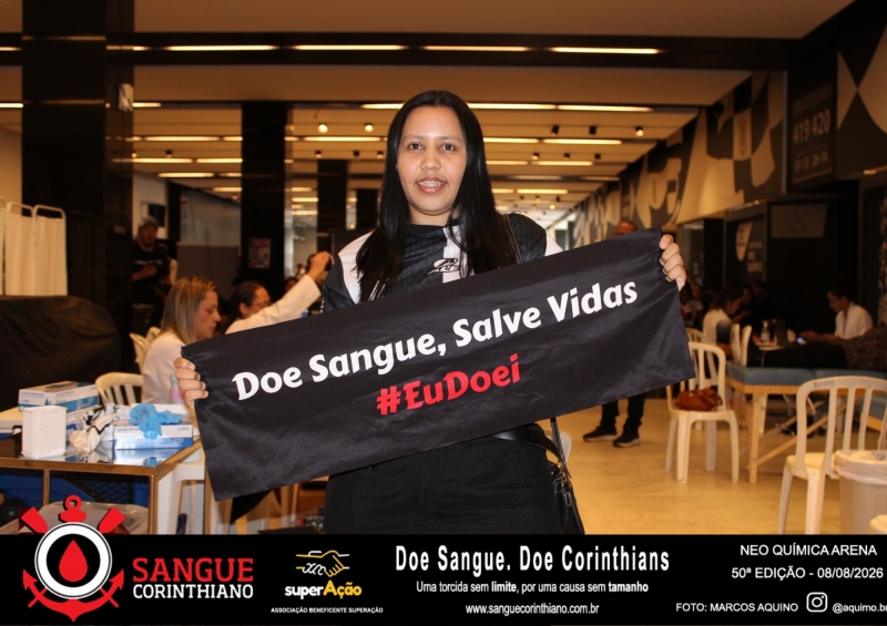 50º Edição - Campanha Sangue Corinthiano - Neo Quimíca Arena - 08 de Agosto 2026