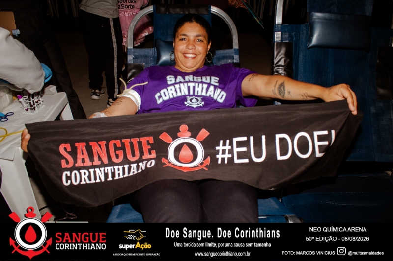 50º Edição - Campanha Sangue Corinthiano - Neo Quimíca Arena - 08 de Agosto 2026