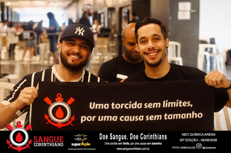 50º Edição - Campanha Sangue Corinthiano - Neo Quimíca Arena - 08 de Agosto 2026