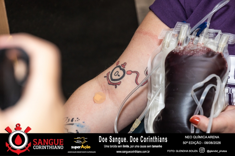 50º Edição - Campanha Sangue Corinthiano - Neo Quimíca Arena - 08 de Agosto 2026