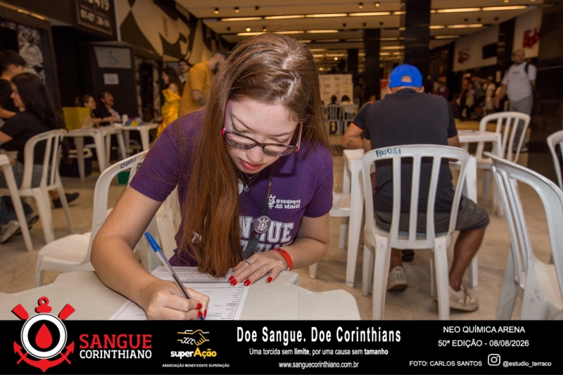 50º Edição - Campanha Sangue Corinthiano - Neo Quimíca Arena - 08 de Agosto 2026